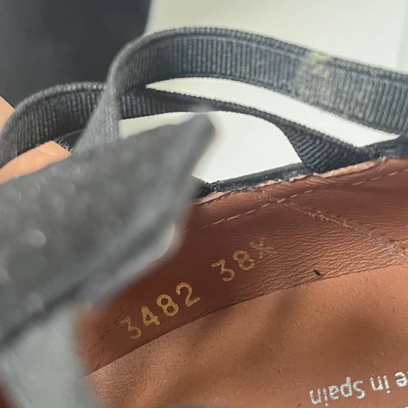 Brenda Zara Suede Stiletto Heel Womens Shoes Size 8/38.5 Black Elastic Straps - Picture 12 of 13